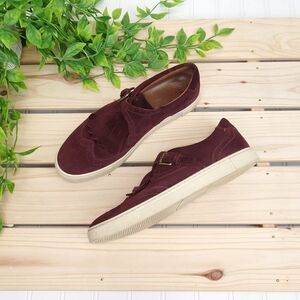 Frye Gemma Kiltie Nubuck Suede Slip On Sneaker SH-049c1.14